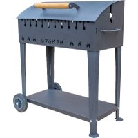 Мангал для дачи Вулкан Гриль XL 5 мм на колесах