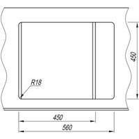 Кухонная мойка ARFEKA Alexia 58 Wet Graphite