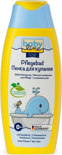 Пена для ванны детская Babyline С ромашкой и пантенолом, новая мягкая формула, 250 мл 3001978