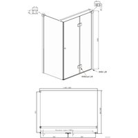 Душевой уголок Ambassador Set 12011108R-ST1