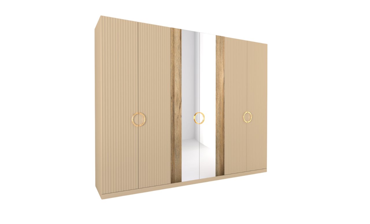 

Шкаф распашной ФорестДекоГрупп Никея 6 (капучино)