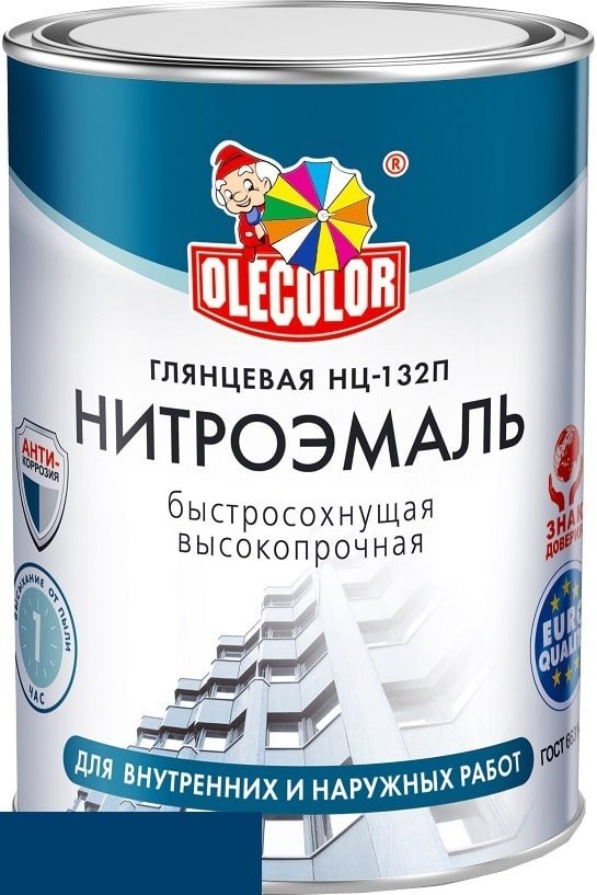 

Эмаль Olecolor НЦ-132П 0.7 кг (синий)