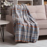 Плед Casa Conforte London 130x170 6154663 (голубой)