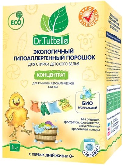 

Стиральный порошок Dr. Tuttelle детский гипоаллергенный DT093 1 кг