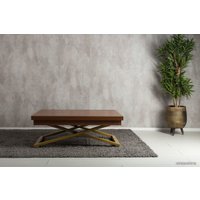 Стол-трансформер Levmar Cross D44/S90 (миланский орех/золото)