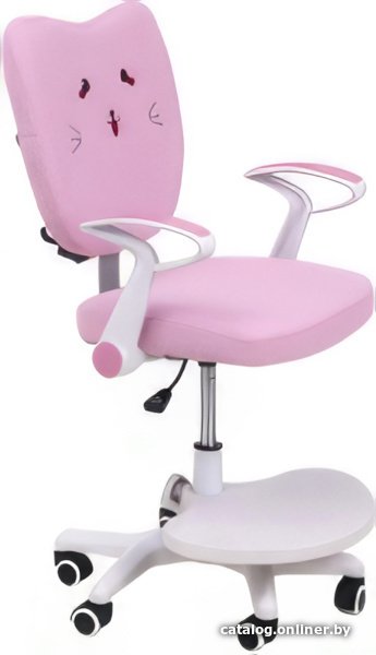 Компьютерное кресло AksHome Catty White (котенок розовый)