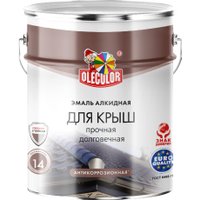 Эмаль Olecolor Алкидная для крыш 5 кг (красно-коричневый)