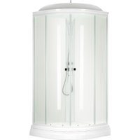 Душевая кабина Saniteco SNT-88 90х90 (белый/прозрачное стекло) в Бресте