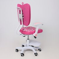 Детское ортопедическое кресло AksHome Pegas (розовый с котятами)