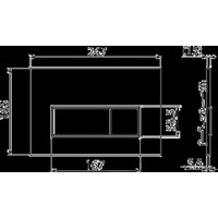 Панель смыва Alcaplast Thin M57-GM-M (metal-мат)