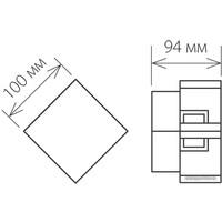 Фасадный светильник Elektrostandard 1606 Techno LED Tellus (графит)