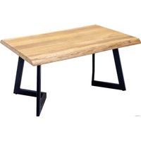 Кухонный стол Buro7 Уиллис 110 (с обзолом, дуб натуральный/черный)