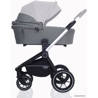 Универсальная коляска Rant MOWbaby Zoom PU (2 в 1, silver grey)