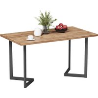 Кухонный стол Mio Tesoro Miata 120x66 (дуб золотой крафт/черный) в Гомеле