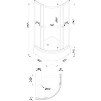 Душевой уголок Triton Вельвет В 80х80