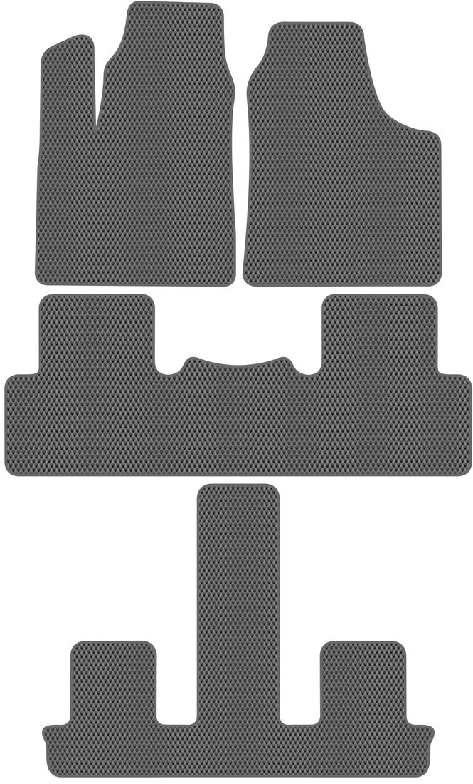 

Комплект ковриков для авто Alicosta Aito M7 I (suv / Гибрид) 2022 - Н.В. +3 ряд (серый, ромб)