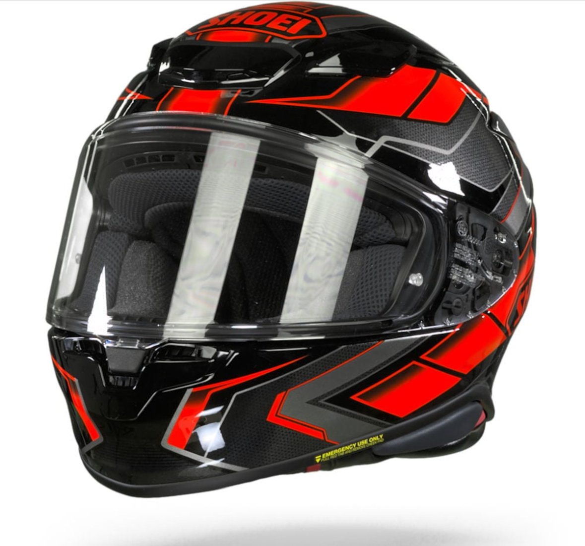 

Мотошлем Shoei NXR 2 Prologue (XL, красно-черно-серый глянцевый)