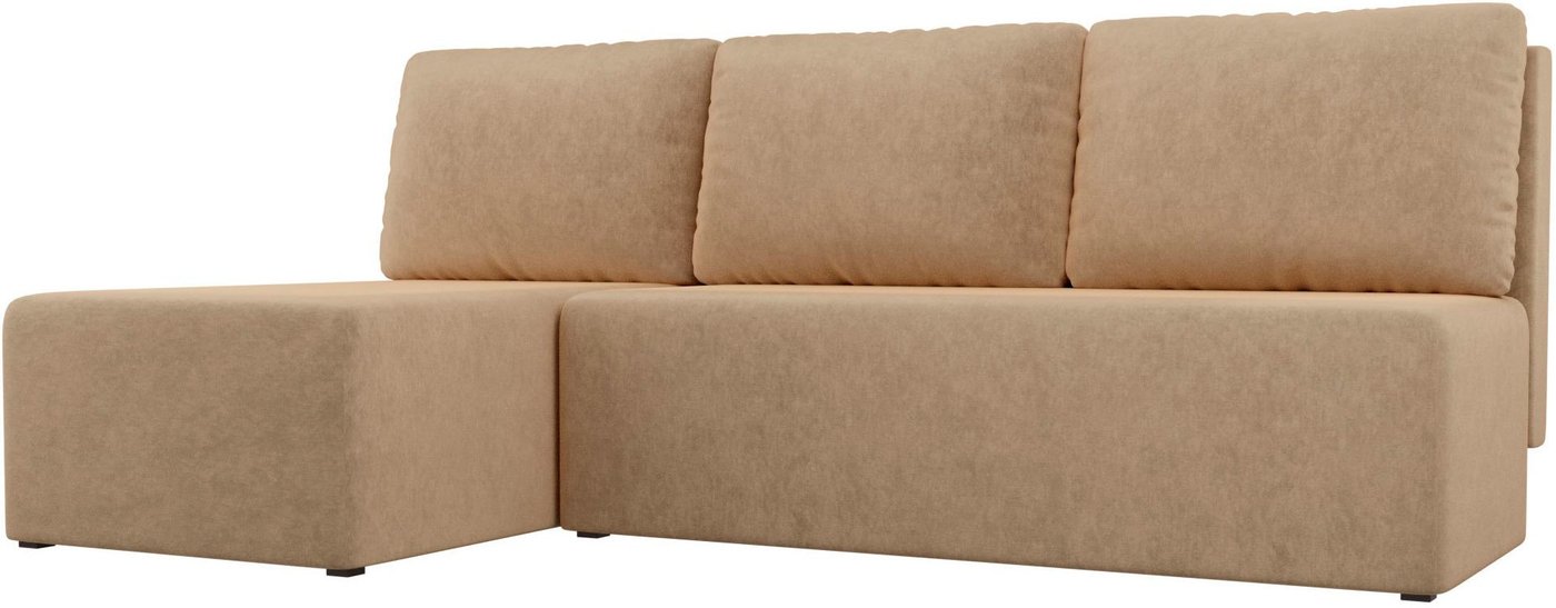 

Угловой диван Mio Tesoro Берген левый (микровельвет, бежевый)