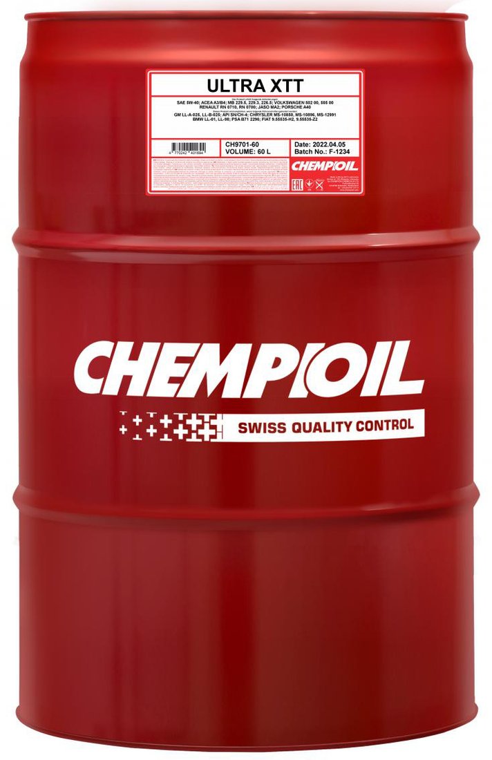 

Моторное масло Chempioil Ultra XTT 5W-40 60л