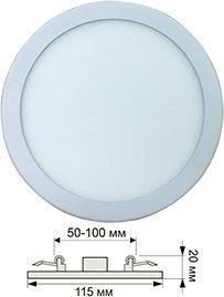 Точечный светильник Ecola DARV80ELC