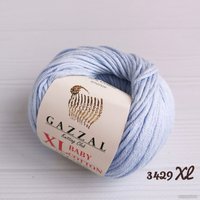 Пряжа для вязания Gazzal Baby Cotton XL 3429 50 г 105 м (нежно-голубой)