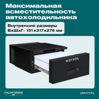 Компрессорный автохолодильник Meyvel AF-CB20 13л (черный)