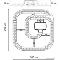 Светодиодная панель Novotech Klark 357780