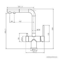 Смеситель Paulmark Serpentine SE213222-BR (бронза)