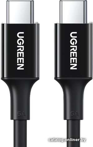 Кабель Ugreen US300 80371 USB Type-C - USB Type-C (1 м, черный)