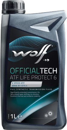 

Трансмиссионное масло Wolf OfficialTech ATF Life Protect 6 1л