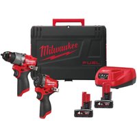  Milwaukee M12FPP2X2-402X 4933498741 (шуруповерт, винтоверт, 2 АКБ, кейс)
