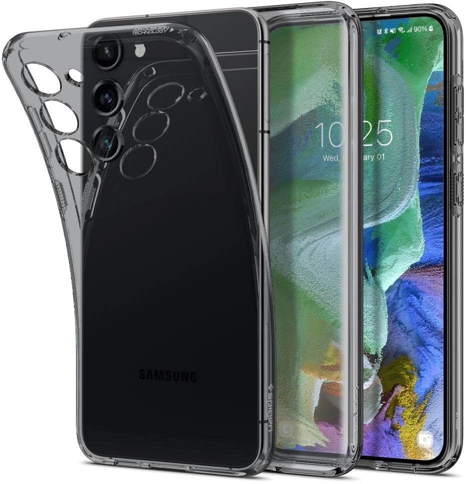 

Чехол для телефона Spigen Liquid Crystal для Galaxy S23 Plus ACS05663 (прозрачный, затемненный)