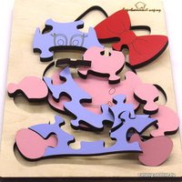 Мозаика/пазл Деревянный город Корова П031-ANT