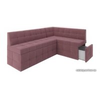 Угловой диван Мебель-АРС Атлантис правый 212x84x135 (велюр пудра НВ-178 18)