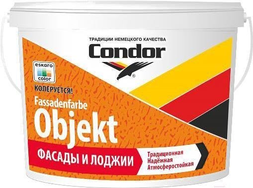 

Краска Condor Fassadenfarbe Objekt 3.75 кг (белый)