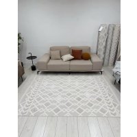 Ковер для детской Radjab Carpet Поло Прямоугольник EN 256 12456RK (0.8x1.5, Cream Beige)