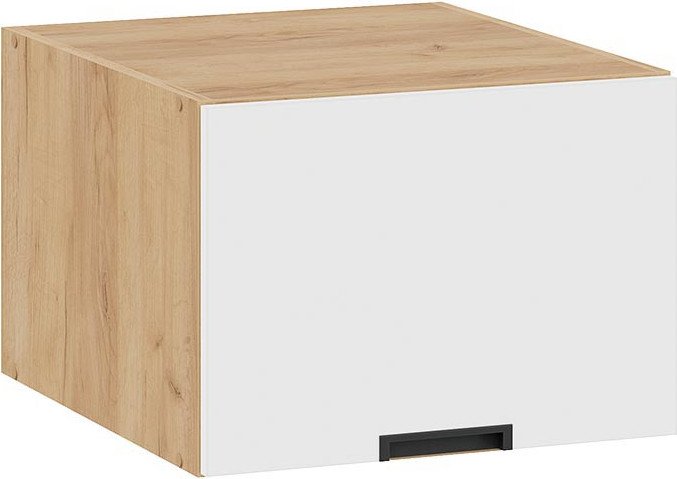 

Шкаф навесной Трия Гренада 1В5ГП (дуб крафт золотой/холст белый)