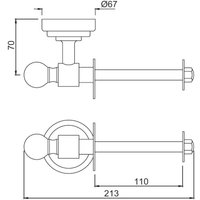 Держатель для туалетной бумаги Jaquar Queen's AQN-CHR-7751