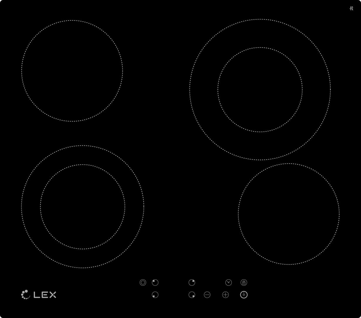 

Варочная панель LEX EVH 642-1 BL