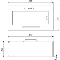 Кухонная вытяжка YOUQ Miyu BI 1080 S 53 BL (черный)