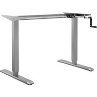 Стол для работы стоя ErgoSmart Wooden Manual DESKFIT DF100 1300х750х27 мм (прямой край, дуб галифакс/серый)