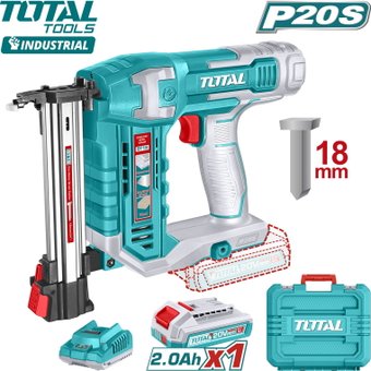 Гвоздезабиватель Total TCSTLI3808 (с 1-им АКБ, кейс)