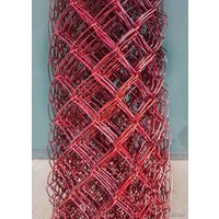 Строительная сетка Сетка-рабица в ПВХ 55х55 2.4мм 1.8x10м (рубиновый)
