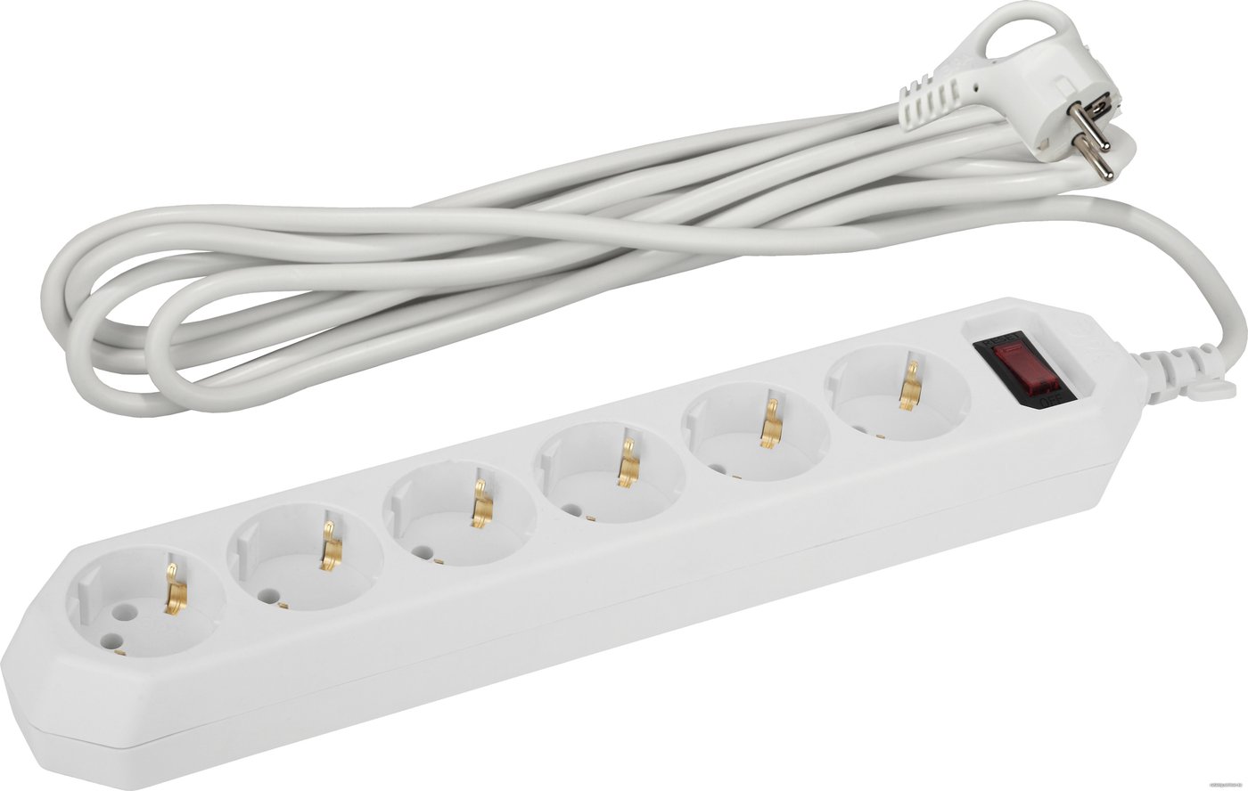 Сетевой фильтр ЭРА USF-6es-3m-W-BOX
