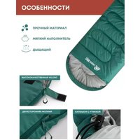 Спальный мешок RSP Outdoors Lager 350 L (зеленый, 220x75см, молния слева)