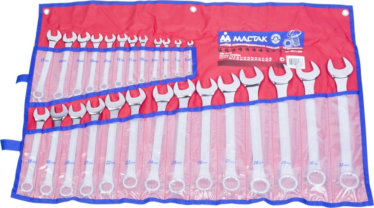 

Набор ключей Мастак 0211-26P (26 предметов)