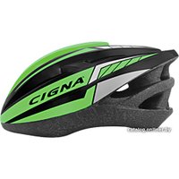 Cпортивный шлем Cigna WT-040 (зеленый/белый)