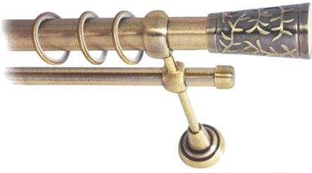 

Карниз для штор Lm Decor Византия (антик, гладкая, 2.4м 16мм, 1 ряд)