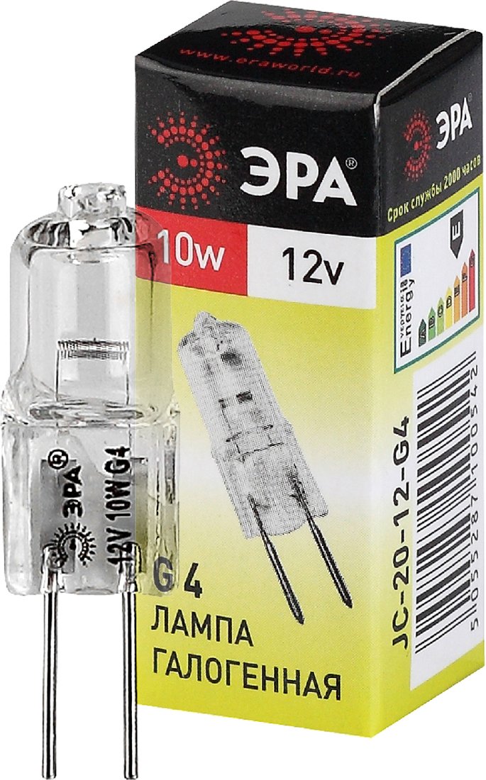 

Галогенная лампа ЭРА G4-JC-10W-12V C0027367