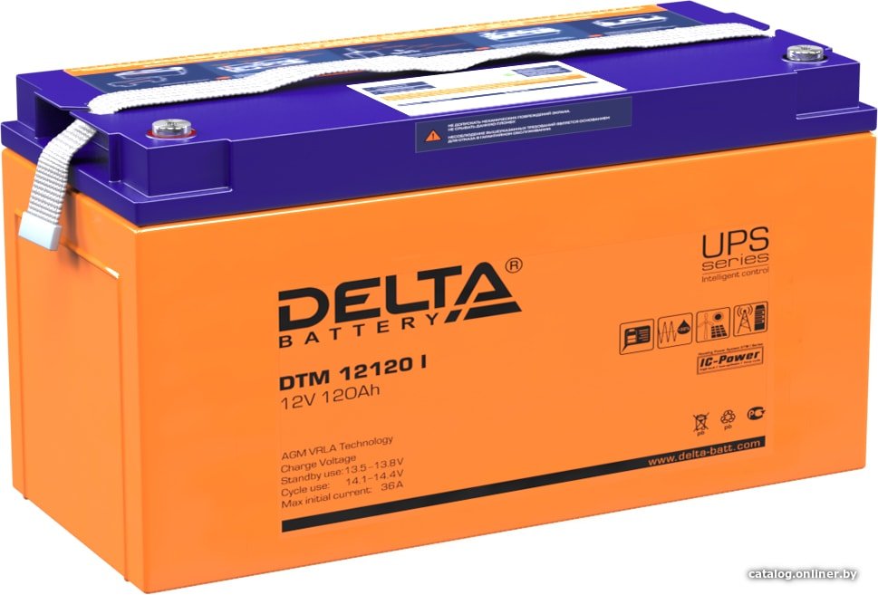 Аккумулятор для ИБП Delta DTM 12120 I (12В/120 А·ч)